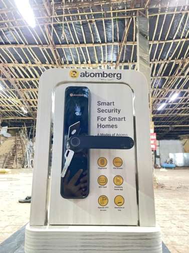 Atomberg smart lock point-of-sale display unit
